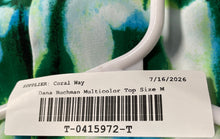 Load image into Gallery viewer, Dana Buchman Womens Multicolor Tie-Dye Sleeveless Scoop Neck Tank Top Size M
