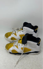 Load image into Gallery viewer, Nike Kids Air Jordan 6 Retro White Yellow Black Lace-Up Sneaker Shoes Size 3Y
