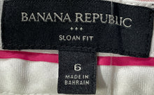 Load image into Gallery viewer, Banana Republic Womens Pink Flat Front Belt Loops Sloan Fit Ankle Pants Size 6
