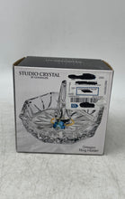 Load image into Gallery viewer, Studio Crystal By Godinger Clear Engraved Crystal Octagon Ring Holder With Box
