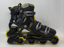 Load image into Gallery viewer, Roller Derby Mens V500 V-Tech Black Soft Fit Adjustable Inline Skates Size 6-9
