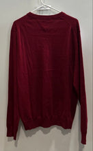 Load image into Gallery viewer, Tommy Hilfiger Mens Red Cotton Long Sleeve V-Neck Pullover Sweater Size XL
