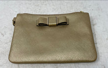 Load image into Gallery viewer, Coach Womens Darcy Gold-Tone Saffiano Leather Inner Divider Wristlet Wallet

