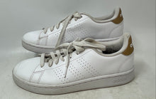 Load image into Gallery viewer, Adidas Womens Advantage GW4845 White Leather Lace-Up Sneakers Shoes Size 8
