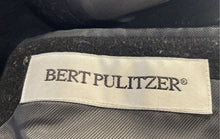 Load image into Gallery viewer, Bert Pulitzer Mens Black Long Sleeve Notch Lapel Overcoat Jacket Size 48R
