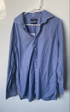 Load image into Gallery viewer, Banana Republic Mens Blue Cotton Long Sleeve Collared Button-Up Shirt Size XL
