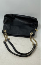 Load image into Gallery viewer, Michael Kors Womens Black Leather Inner Pocket Double Strap Shoulder Handbag
