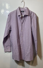 Load image into Gallery viewer, Hugo Boss Mens Purple Blue Plaid Long Sleeve Sharp Fit Dress Shirt Size 17
