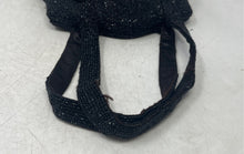 Load image into Gallery viewer, Paris Charlet Womens Black Beaded Double Handle Mini Shoulder Handbag
