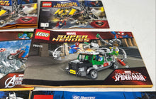 Load image into Gallery viewer, Lot Of 6 Pcs Assorted Lego Super Heroes Mixed Instruction Manuals For Age 3+

