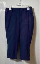 Load image into Gallery viewer, Puma Womens Blue Flat Front Slash Pockets Straight Leg Cropped Pants Size 4
