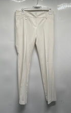 Load image into Gallery viewer, New York &amp; Company Womens Ivory Flat Front Stretch Pockets Dress Pants Size 0
