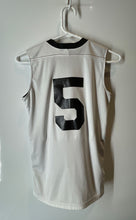 Load image into Gallery viewer, Alleson Athletic Youth White Brooklyn Nets #5 Sleeveless NBA Jersey Size M
