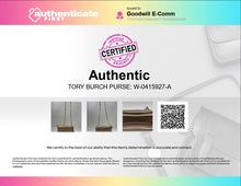 Load image into Gallery viewer, Authentic Tory Burch Womens Metallic Pink Crossbody Bag Stained Interior Worn
