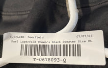 Load image into Gallery viewer, Karl Lagerfeld Mens Black Long Sleeve Pockets Full-Zip Track Jacket Size XL
