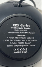 Load image into Gallery viewer, XKX Series Model LLR054AB Black Audio Dock USB Computer Speaker Not Tested
