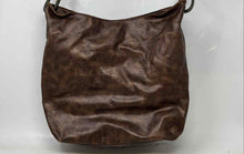 Load image into Gallery viewer, Braciano Womens Brown Leather Inner Pockets Bottom Studs Shoulder Handbag
