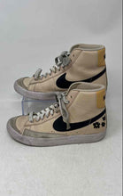 Load image into Gallery viewer, Nike Kids Blazer Mid '77 White Black Beige Lace-Up Sneaker Shoes Size 4Y
