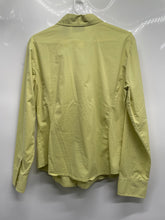 Load image into Gallery viewer, New York &amp; Company Womens Light Green City Stretch Button-Up Shirt Size L
