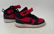 Load image into Gallery viewer, Nike Kids Court Borough Mid 2 CD7782-602 Red Black Sneaker Shoes Size 4.5Y
