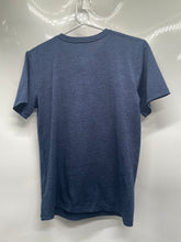 Load image into Gallery viewer, Adidas Boys Blue Heather Badge Of Sport Graphic Athletic T-Shirt Size M 10/12
