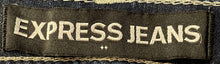 Load image into Gallery viewer, Express Womens Blue Denim Dark Wash Mid-Rise Legging Jegging Jeans Size 8
