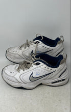 Load image into Gallery viewer, Nike Mens Air Monarch IV 415445-102 White Blue Lace-Up Sneakers Shoes Size 9
