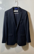 Load image into Gallery viewer, Zignone Mens Blue Wool Natural Stretch Notch Lapel Two-Button Blazer Jacket 38R
