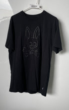 Load image into Gallery viewer, Psycho Bunny Mens Black Cotton Short Sleeve Crew Neck Pullover T-Shirt Size 6
