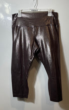 Load image into Gallery viewer, Lululemon Womens Dark Brown Shimmer Pull On Activewear Cropped Leggings Size 14
