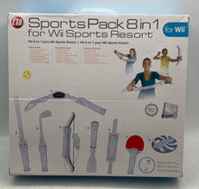 Load image into Gallery viewer, CTA Digital White And Blue 8 In 1 Pack For Nintendo Wii Sports Resort Not Tested
