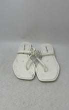 Load image into Gallery viewer, Calvin Klein Jeans Womens Edhen White Cutout Logo Slip-On Thong Sandals Size 10M
