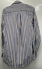 Load image into Gallery viewer, Tommy Hilfiger Mens Blue White Striped Custom Fit Button-Up Shirt Size XS
