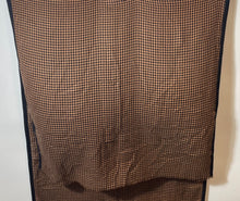Load image into Gallery viewer, Janavi Womens Brown Black Houndstooth Rectangle Scarf With Tags &amp; Bag
