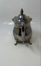 Load image into Gallery viewer, Vintage Silver-Tone Engraved Tableware Scroll Handle Four Footed Teapot With Lid
