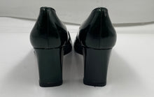 Load image into Gallery viewer, Authentic Escada Womens Green Patent Leather Studded Pump Heels Sz 7.5B Damaged
