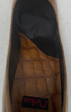 Load image into Gallery viewer, Melian Womens Brown Leather Slip-On Square Toe Block Pump Heels Size 10W
