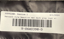Load image into Gallery viewer, Kenneth Cole Reaction Mens Dark Gray Long Sleeve Collared Pockets Jacket Size L
