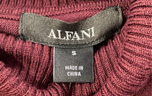 Load image into Gallery viewer, Alfani Womens Wine Long Sleeve Turtleneck Pullover Poncho Sweater Size Small
