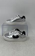Load image into Gallery viewer, Aldi X Disney Mickey Mouse Kids Silver Low Top Lace-Up Sneaker Shoes Size 8
