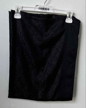 Load image into Gallery viewer, Calvin Klein Womens Black Metallic Sparkle Fringe Edge Rectangle Scarf
