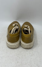 Load image into Gallery viewer, Velez Mens Yellow Leather Round Toe Lace-Up Casual Sneaker Shoes Size EU 39
