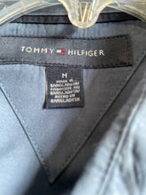 Load image into Gallery viewer, Tommy Hilfiger Mens Blue Button-Up Shirt Size M
