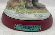 Load image into Gallery viewer, Flambro Emmett Kelly Jr. The Fisherman Collectible Porcelain Figurine
