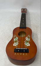 Load image into Gallery viewer, Universal Worldwide ALOHA Natural Brown Wood 4-Strings Trading Ukulele
