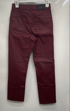 Load image into Gallery viewer, Zara Womens Red Waxed Denim Dark Wash Five-Pocket Design Straight Leg Jeans Sz 4
