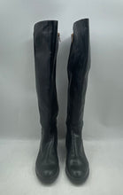 Load image into Gallery viewer, Michael Kors Womens Bromley Black Leather Knee-High Riding Boots Size 10M
