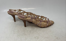 Load image into Gallery viewer, Jour Womens Purple Open Toe Kitten Criss-Cross Strappy Sandals Size 38

