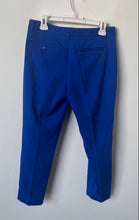 Load image into Gallery viewer, Gap Womens Blue Stretch Flat Front Straight Leg Slim Fit Cropped Pants Size 6
