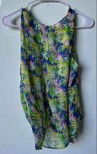 Load image into Gallery viewer, DKNY Womens Multicolor Abstract Print Sleeveless V-Neck Blouse Top Size XS
